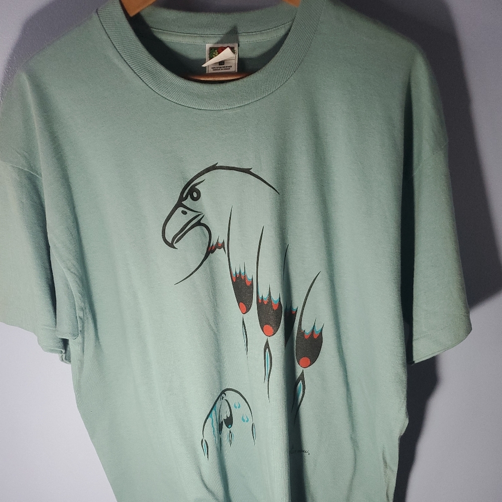 Vintage Single Stich  1999 Pow Wow T-shirt men size xl canada made